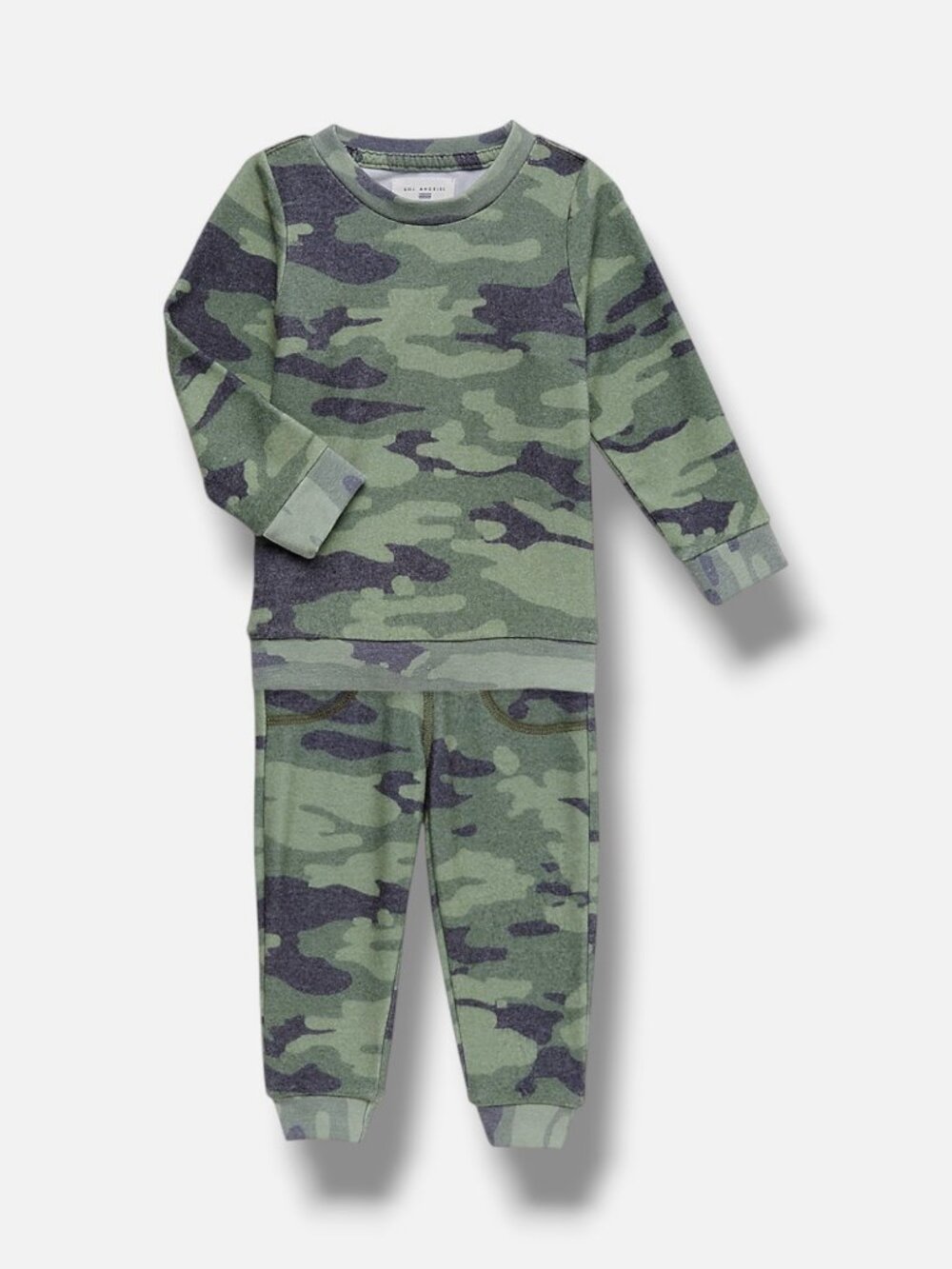 Sol Angeles Babies' Green Camo Hacci Set - Camo - Size 3 Months